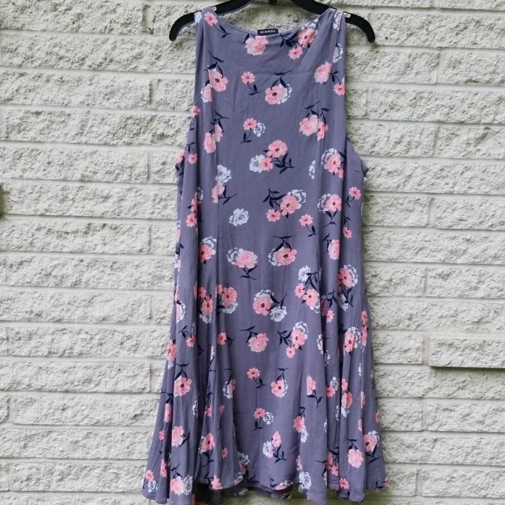 Torrid Trapeze Peasant Swing Dress L - Picture 4 of 8